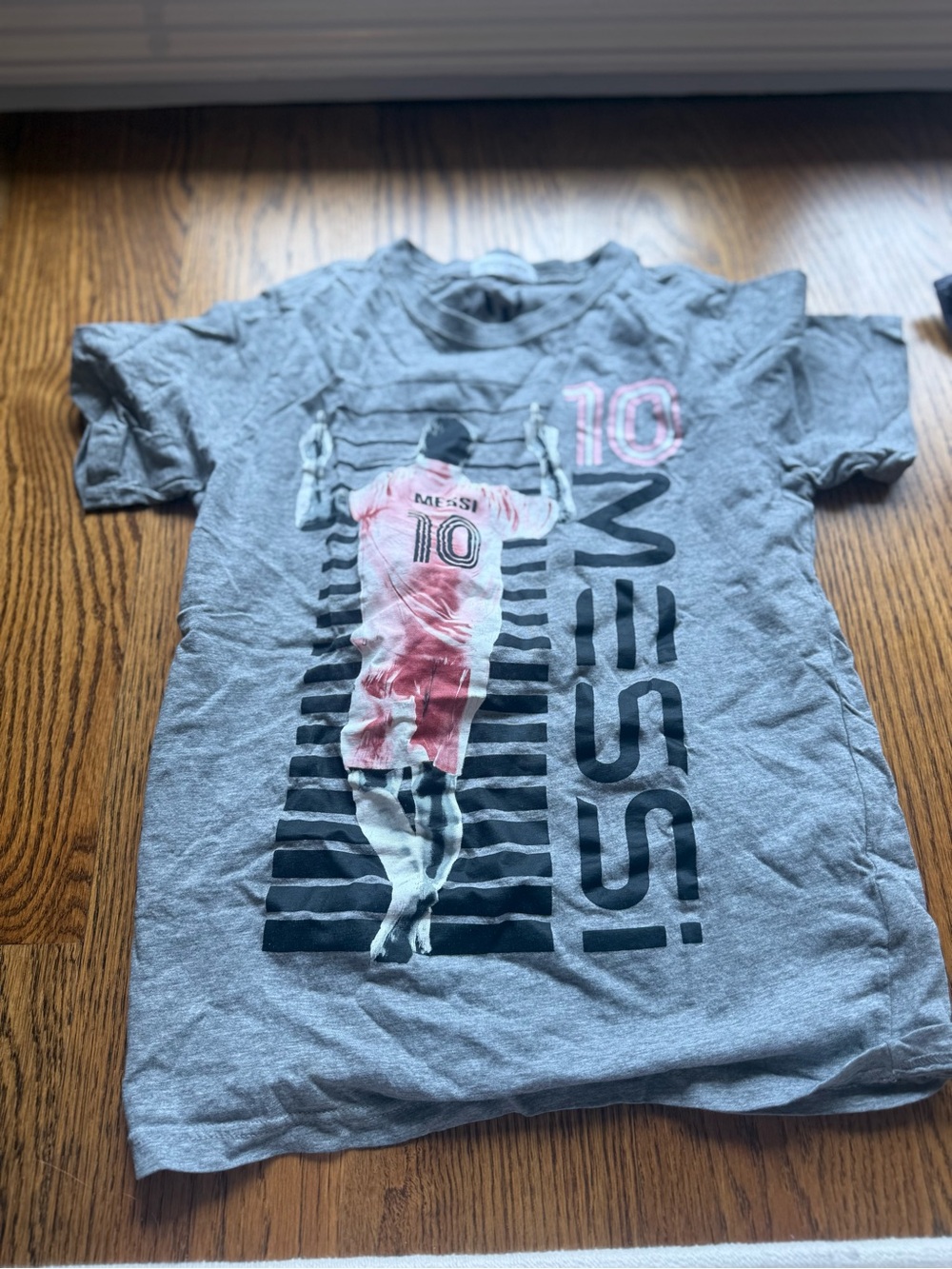 Gray Boys' Short Sleeve Messi Graphic Tee